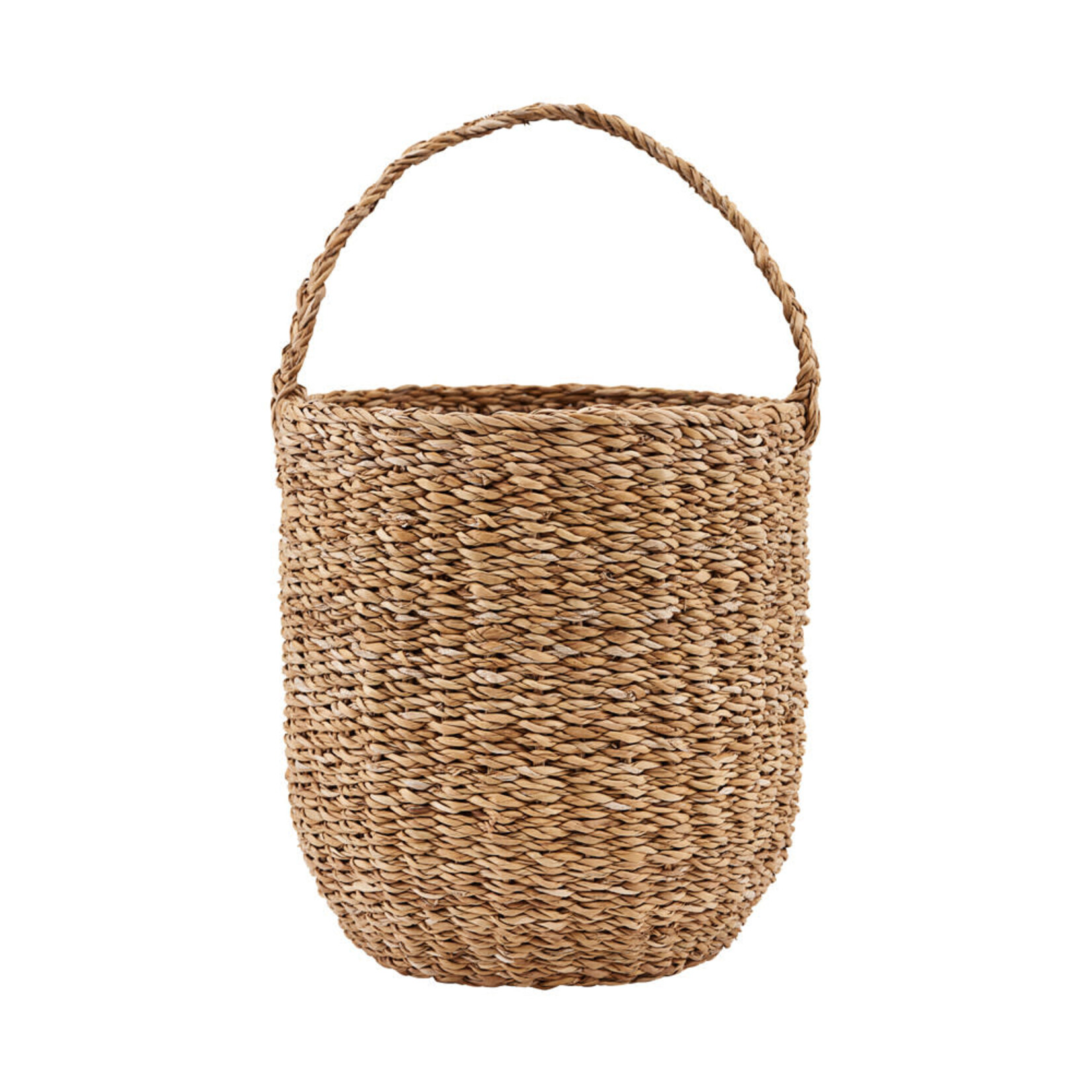 Mand "Use with handle" - Zeewier - Bruin -  Ø24x27cm