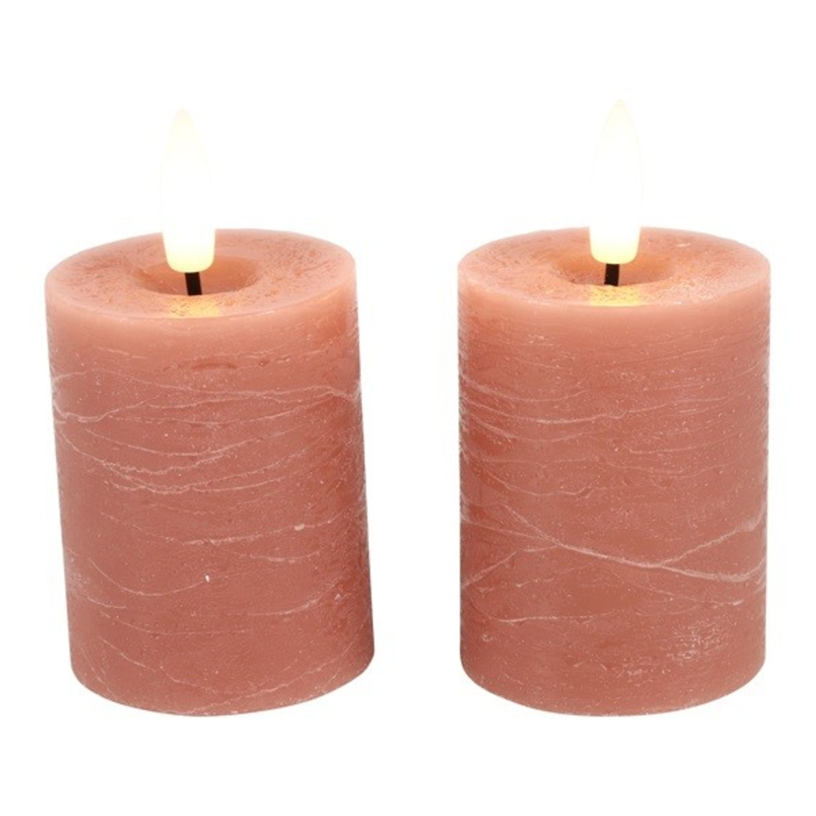Countryfield Stompkaars - Ø5x9cm - LED  - Set van 2 - Roze