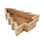 Kerstboom bakje - Mangohout - Naturel - 25cm