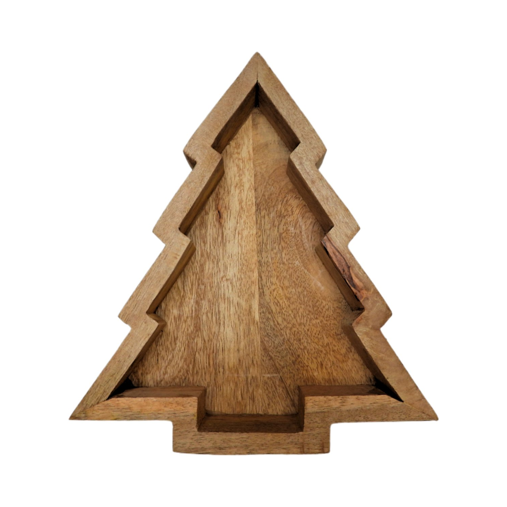Kerstboom bakje - Mangohout - Naturel - 25cm