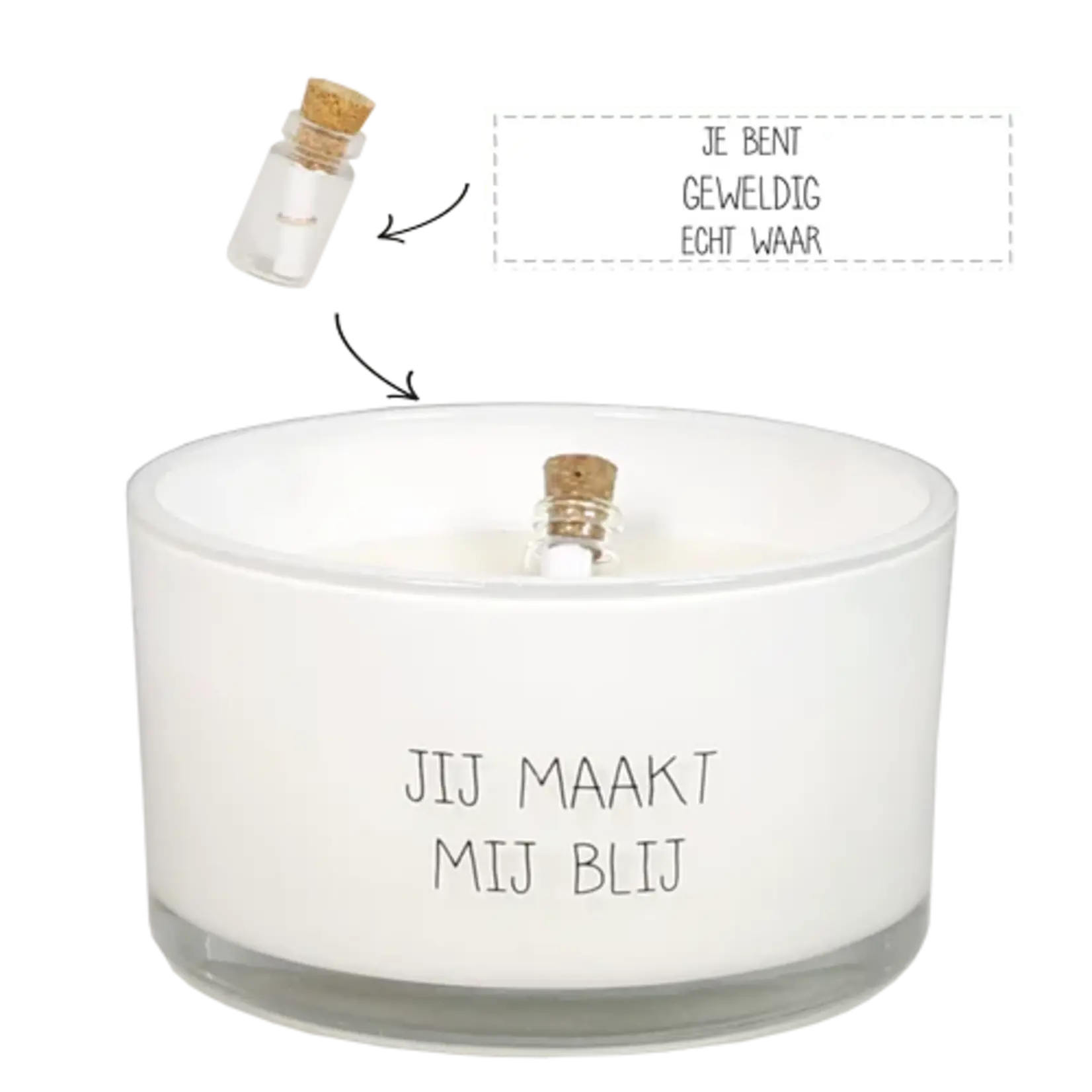 My Flame Sojakaars - Message in a bottle - Jij maakt mij blij - Fresh Cotton