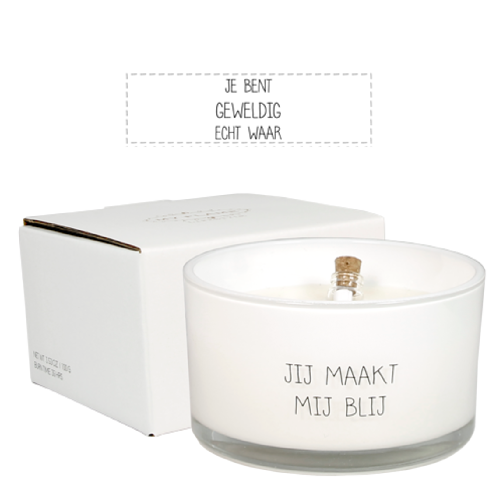 My Flame Sojakaars - Message in a bottle - Jij maakt mij blij - Fresh Cotton