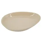 Schaaltje Organisch - Metaal gehamerd - Beige - 16x12x1cm