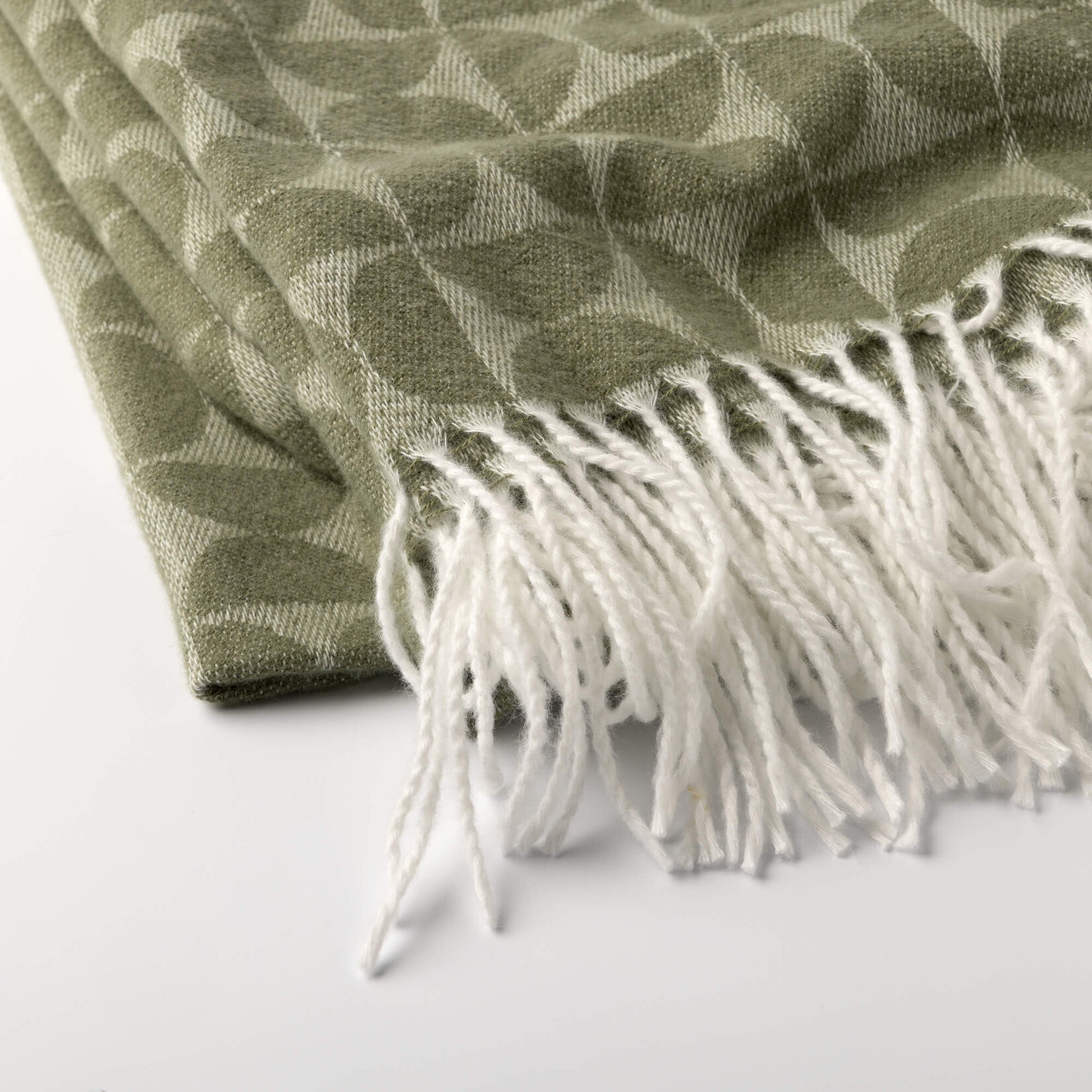 Plaid CARLIEN - Polyester/Viscose - Mayfly Groen - 140x180cm
