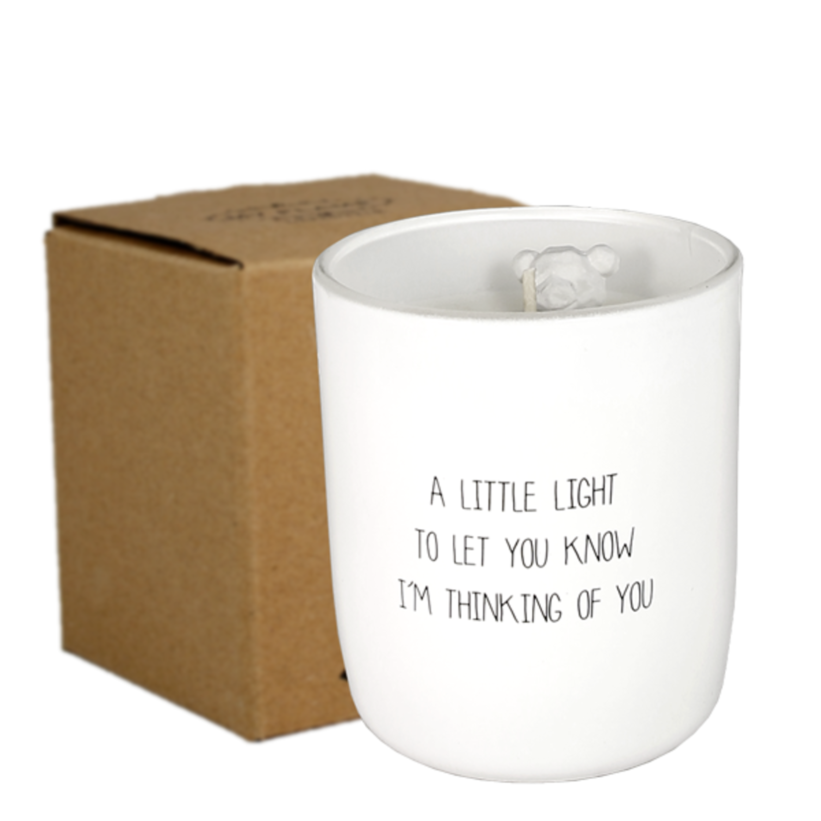 My Flame Sojakaars  met beertje -A little light to let you know  I'm thinking of you - Fresh Cotton