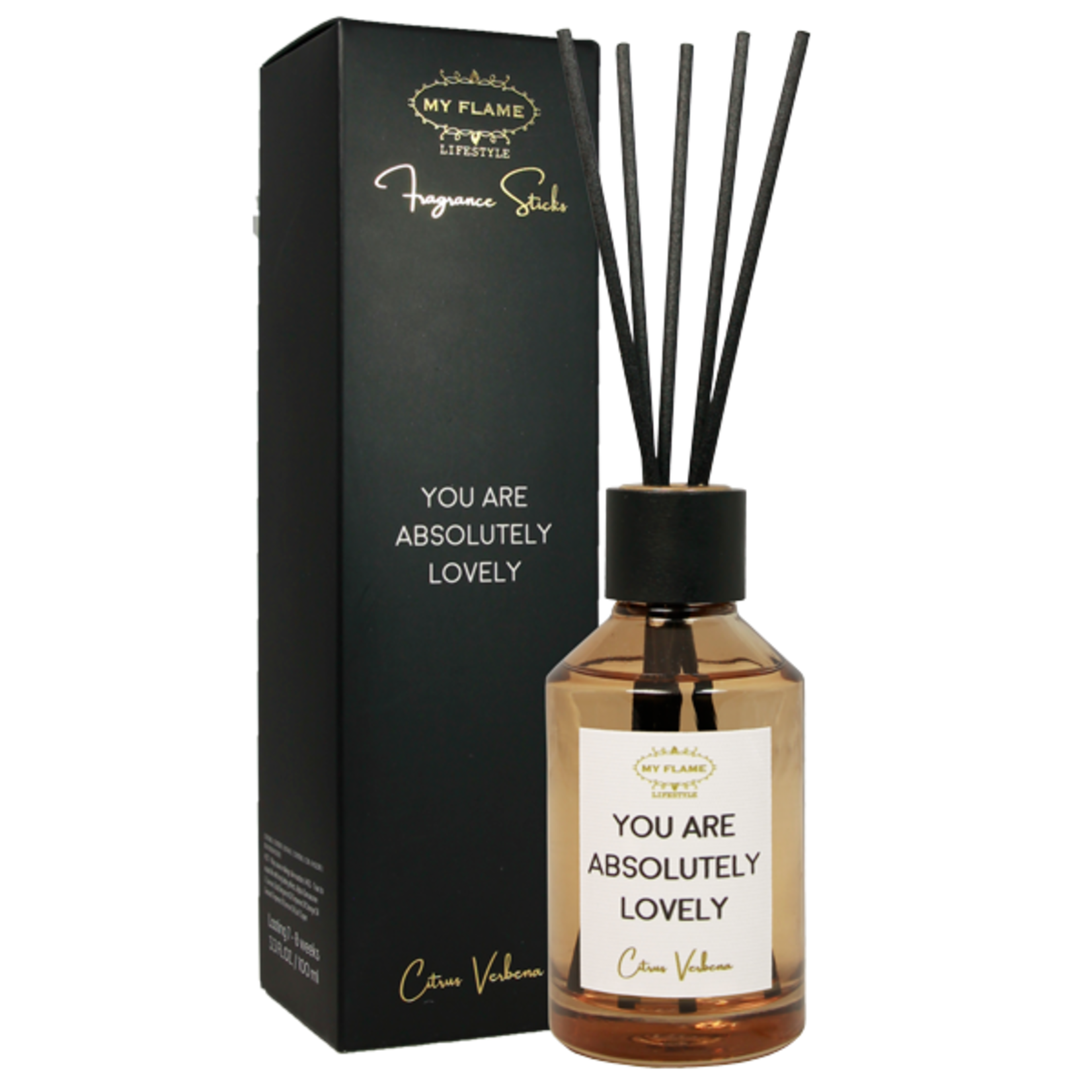 Geurstokjes - "You are absolutely lovely" - Citrus Verbena - 100ml