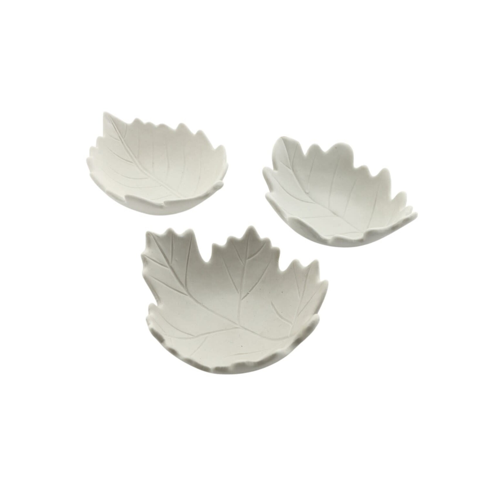 Schaaltjes blad VALA - Porselein - Wit - 3 maten