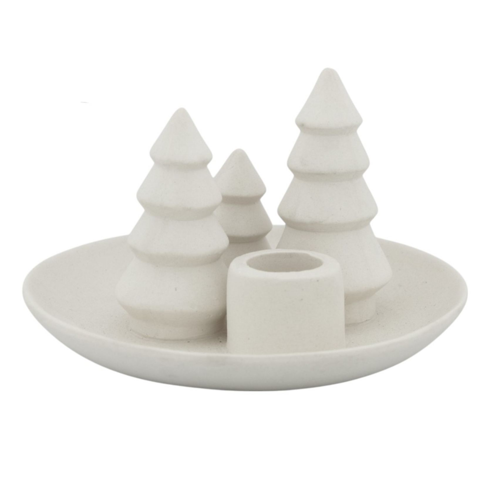 Kandelaar OLLY - Kerstbomen - Wit