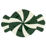 Bord CANDY - Keramiek - Rond - Groen/Wit - 60 x 43 cm