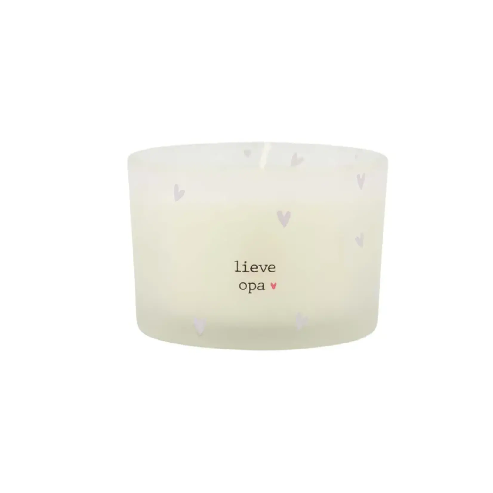 Zusss Geurkaars in wikkel - "Lieve Opa" - Lichtblauw - Ø7,5x5cm