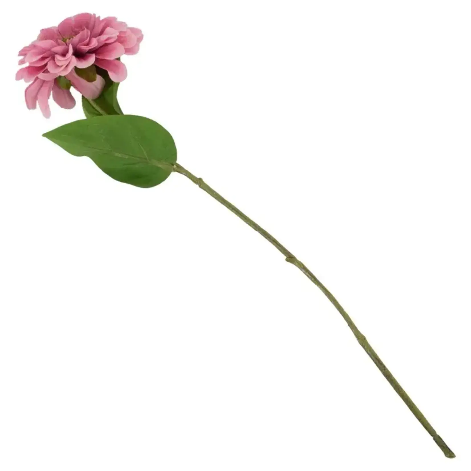 Kunstbloem "Zinnia" - Roze - 45cm