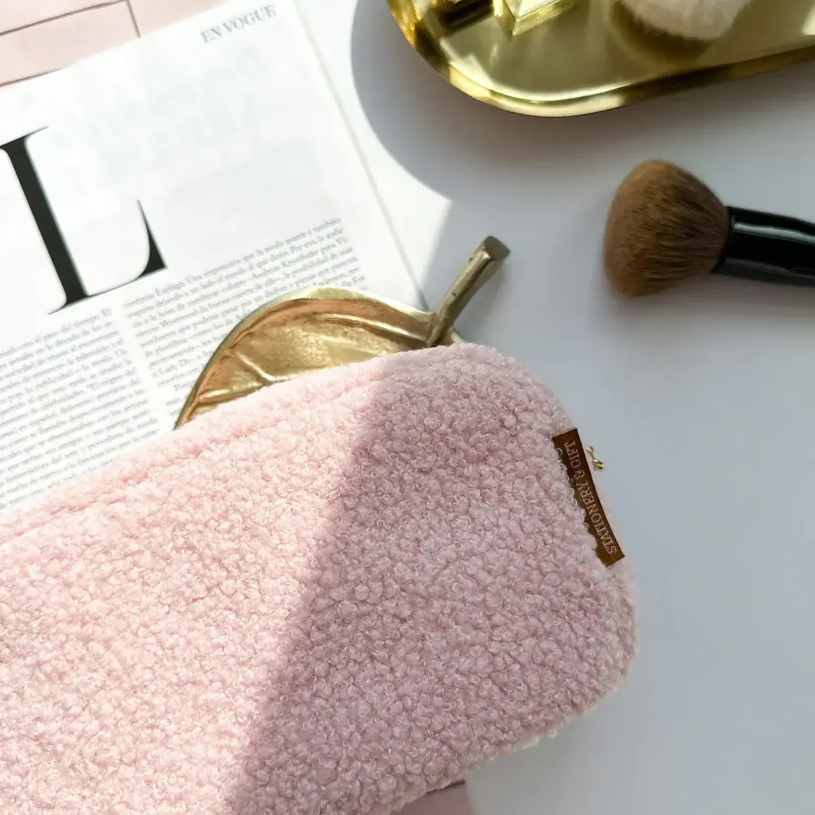 Make-up tasje - Teddy - Roze - 20x11x7cm
