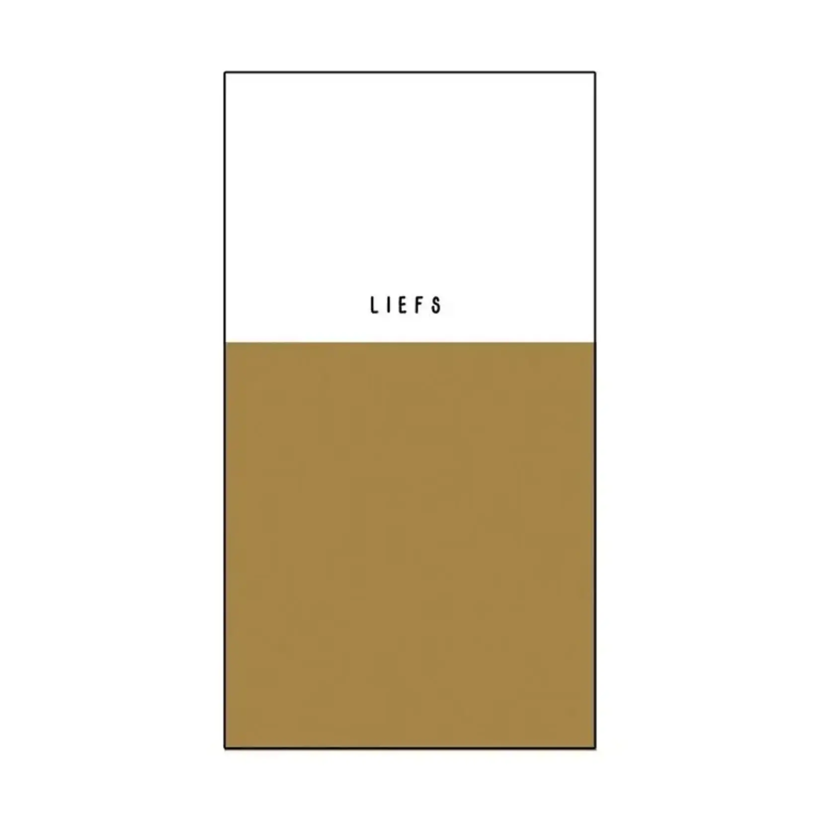 Zusss Servetten - "Liefs" - Wit/Oker - 11x20cm