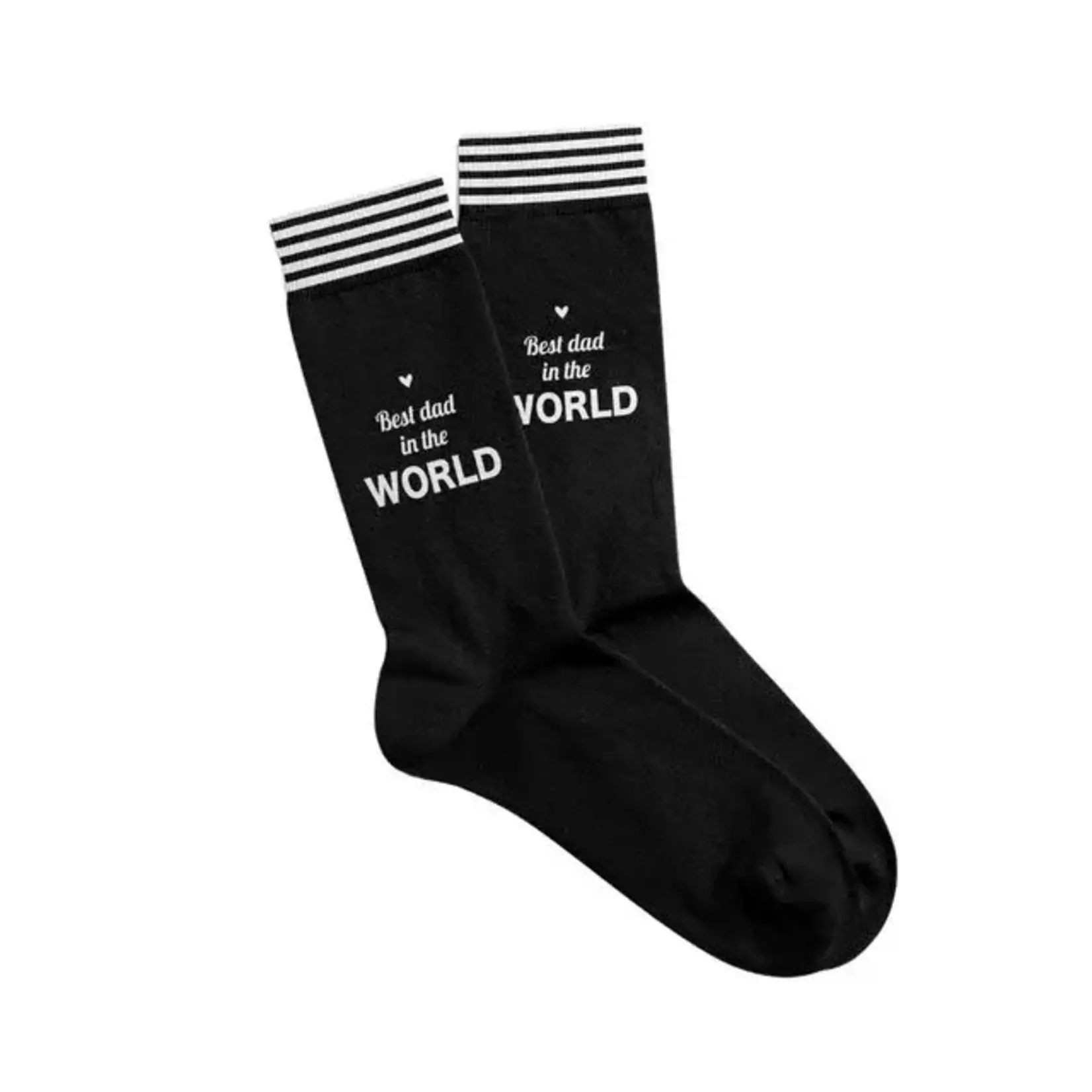 Sokken  "Best DAD in the world" - Zwart - Maat 40-46