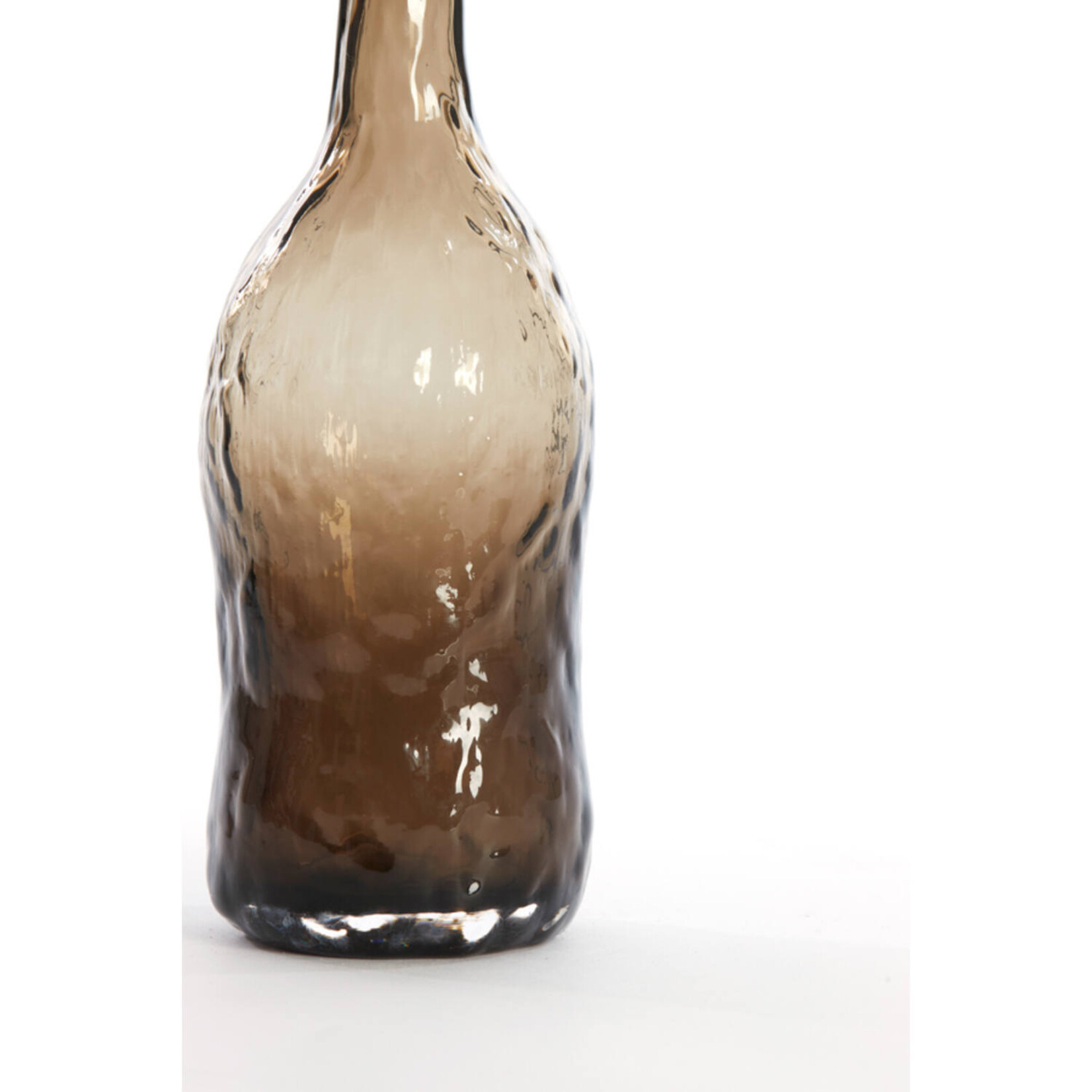 Vaas RIVOLLI - Glas - Grijs - 9,5x26cm