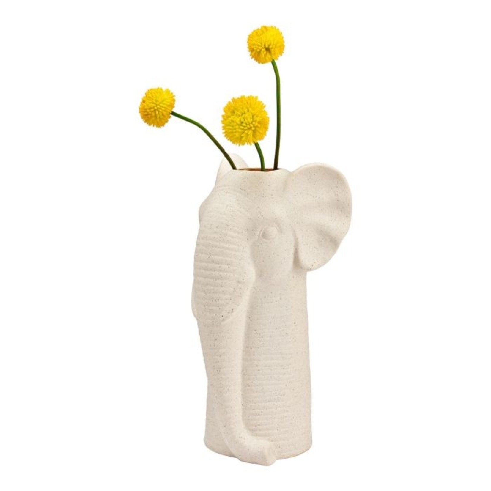 Vaas OLIFANT - Keramiek - Zand - 13x25x12cm