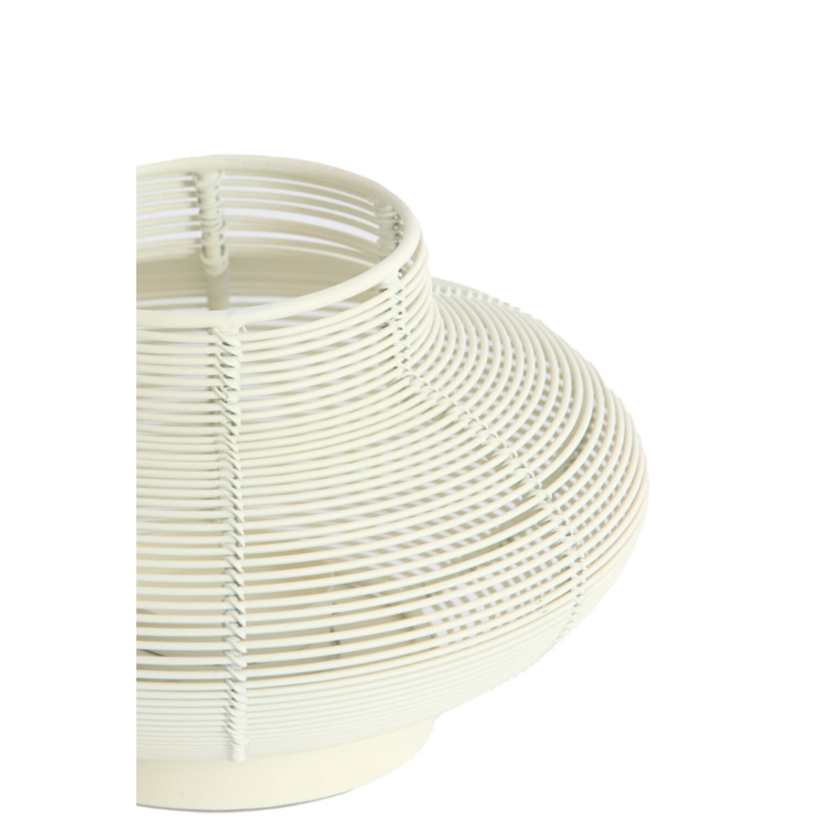 Theelichthouder SESTINO - Metaal - Mat crème - 12x7cm