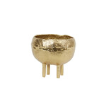 Vaas MUXIA - Metaal - Goud - 16x14.5cm
