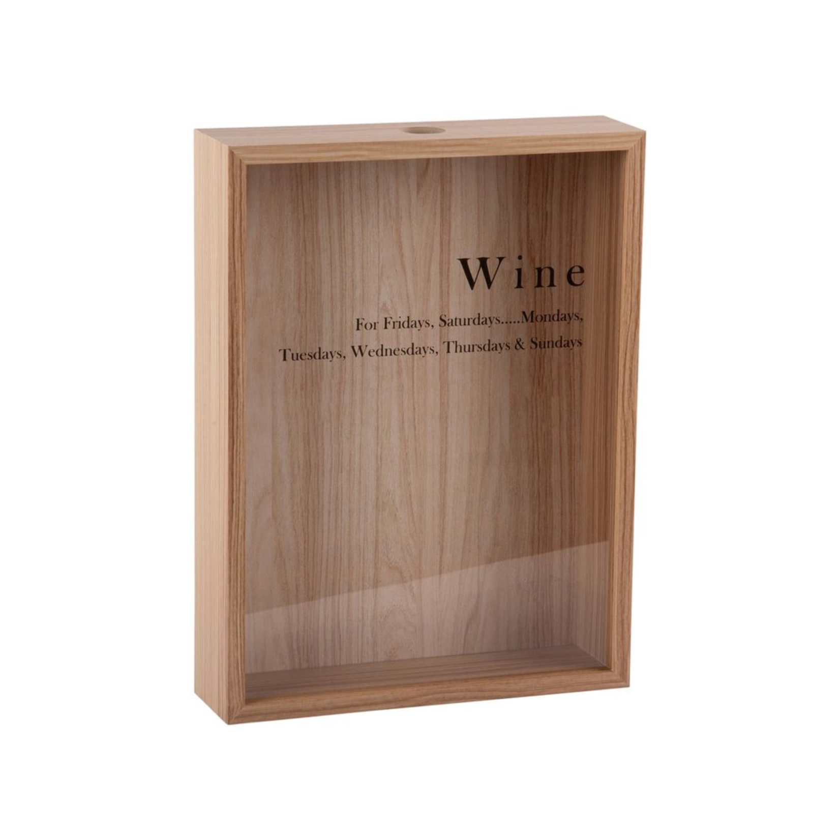 Wine momentum box - Hout - Naturel - 8x30x40cm