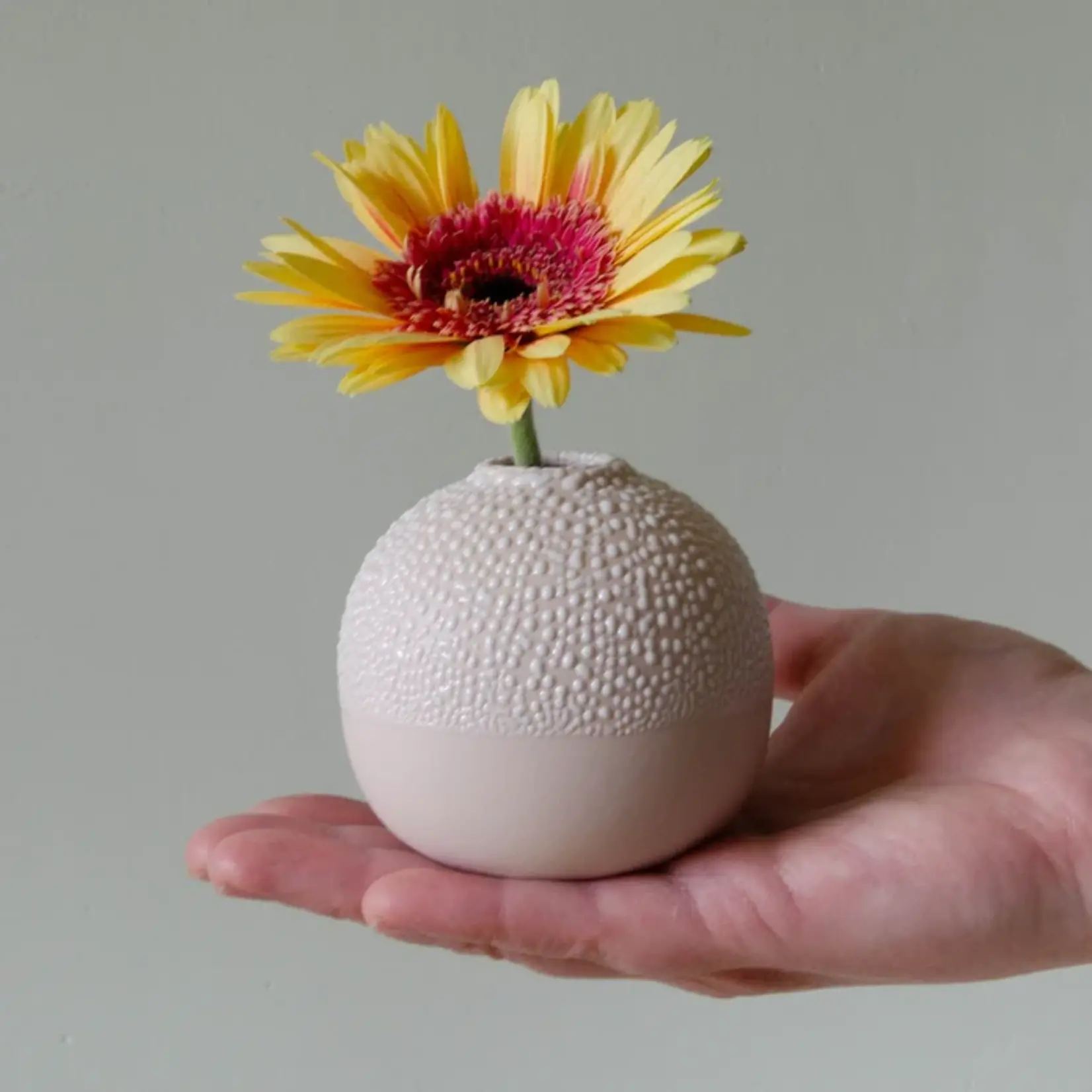 Vaas (Parel) BEN - Keramiek - Roze - 8x8x7cm