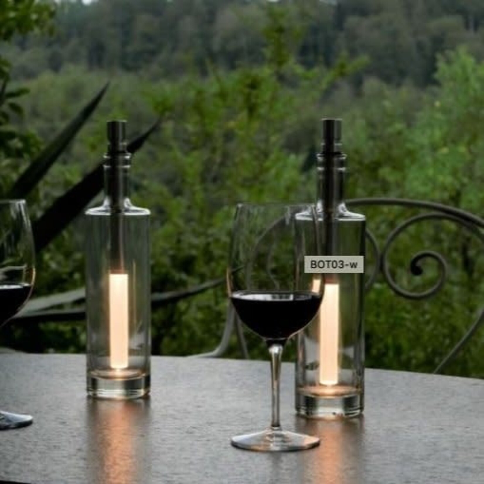 Bottle lights LED - Aluminium/Acrylglas - Chrome - Ø17-20mm