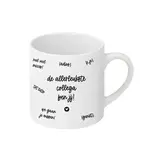 Mok "De allerleukste collega ben jij!" - Wit/Zwart - 210ml