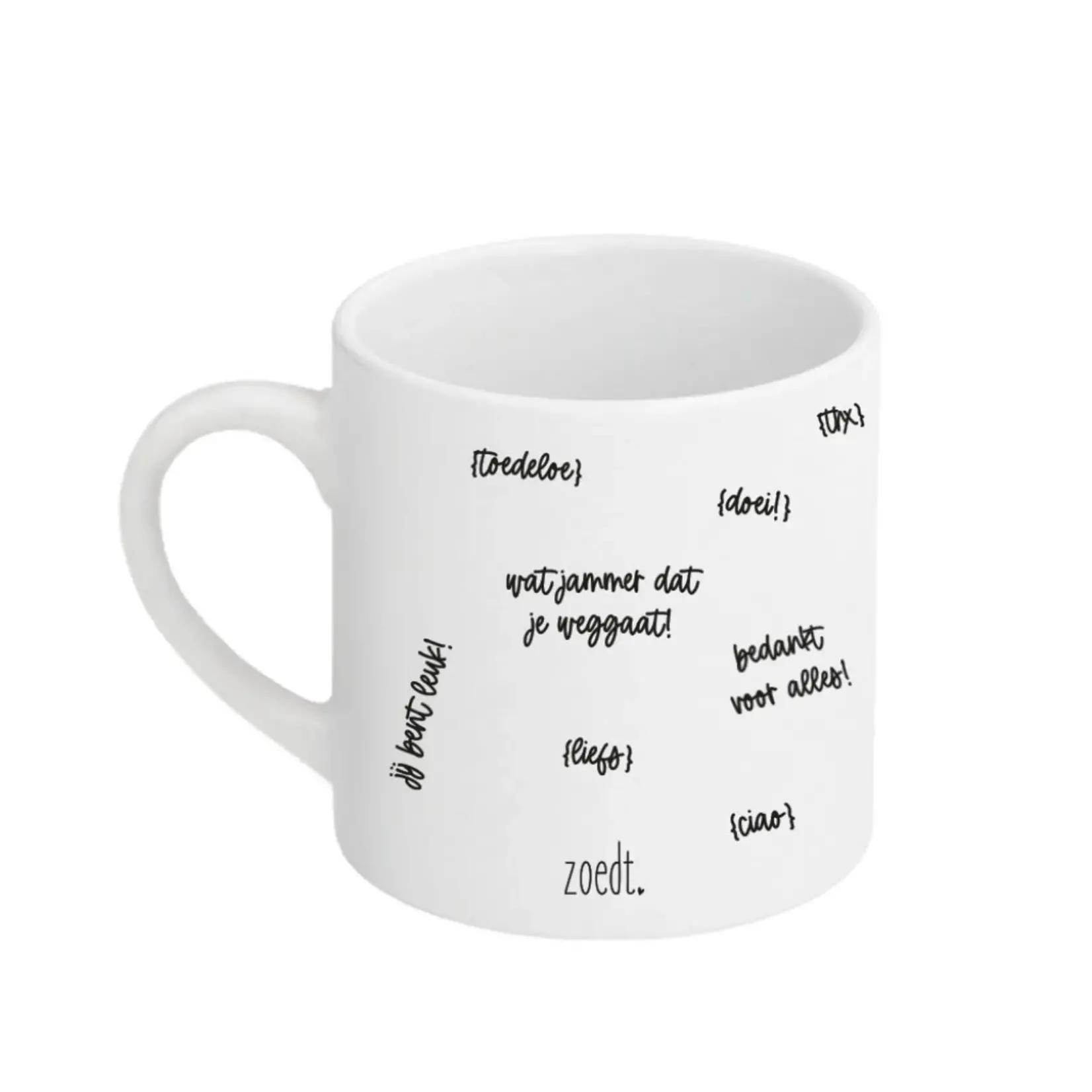 Mok "De allerleukste collega ben jij!" - Wit/Zwart - 210ml