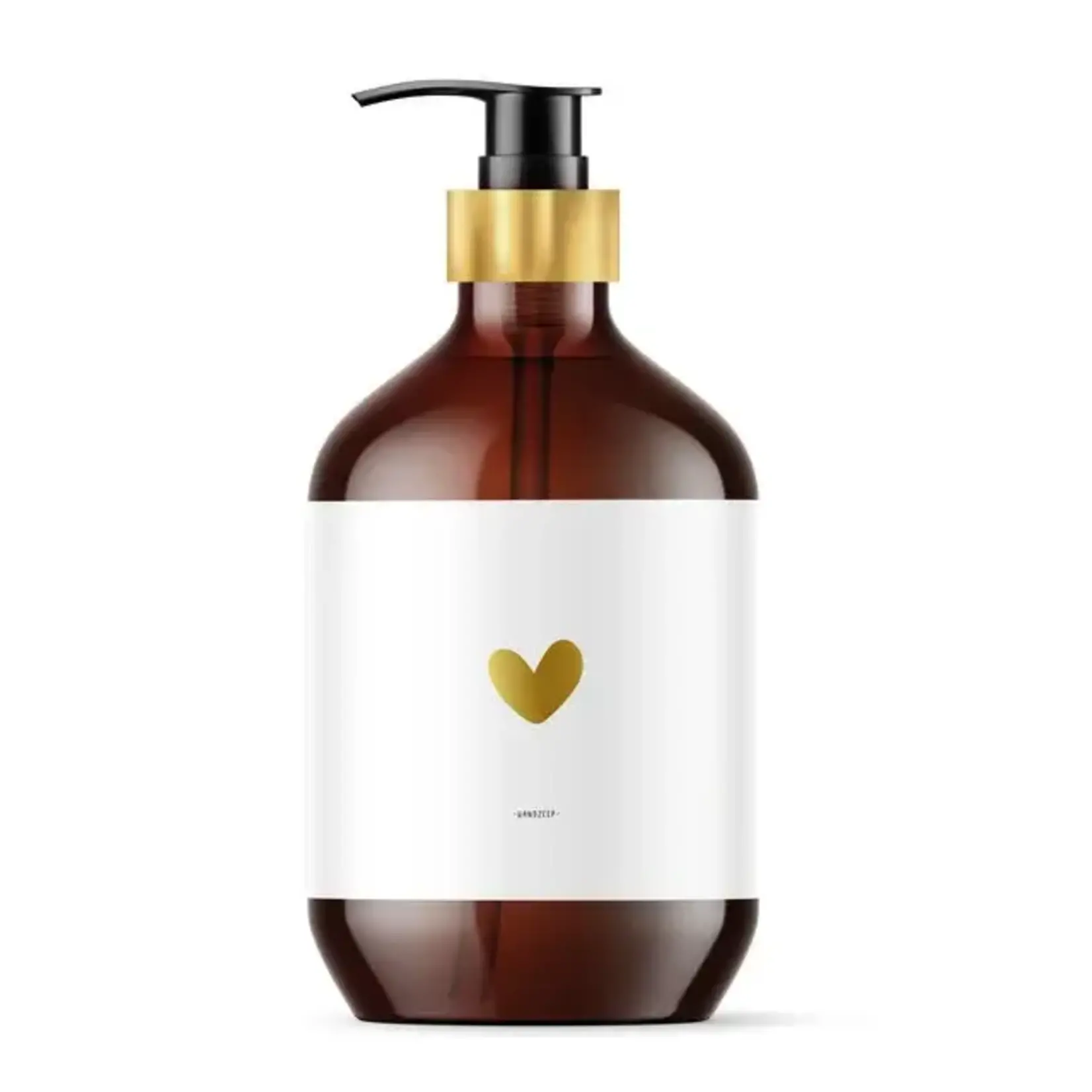 Handzeep - Gouden HART - Wit - 500ml