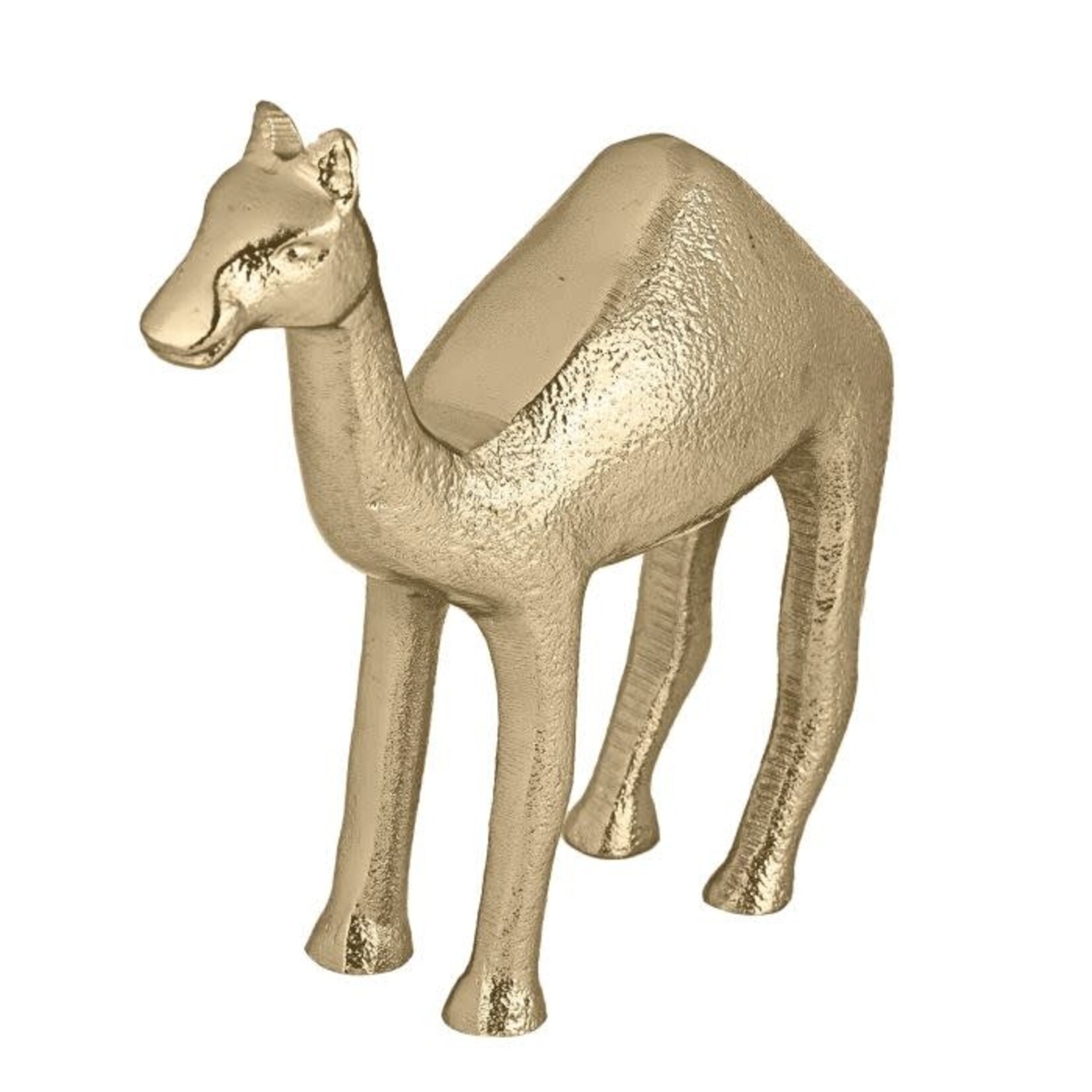 Ornament 'Dromedaris' NOLALU - Aluminium - Goud - 15,5 x 4 x 14cm