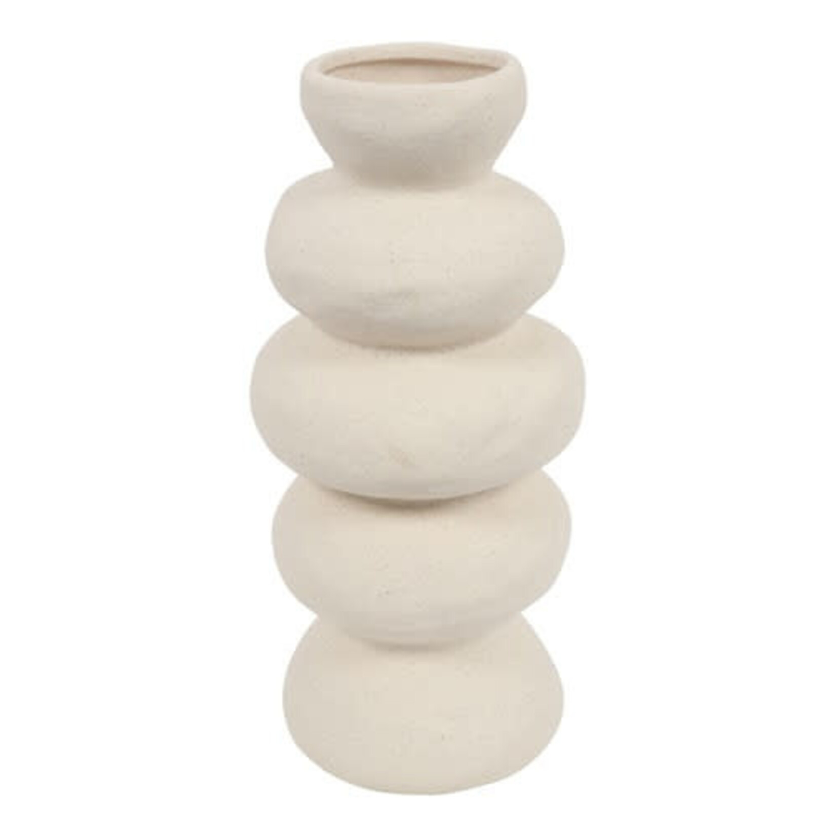 Vaas CEIRA - Keramiek - Wit - (L) 13,5 x 13,5 x 30,2cm