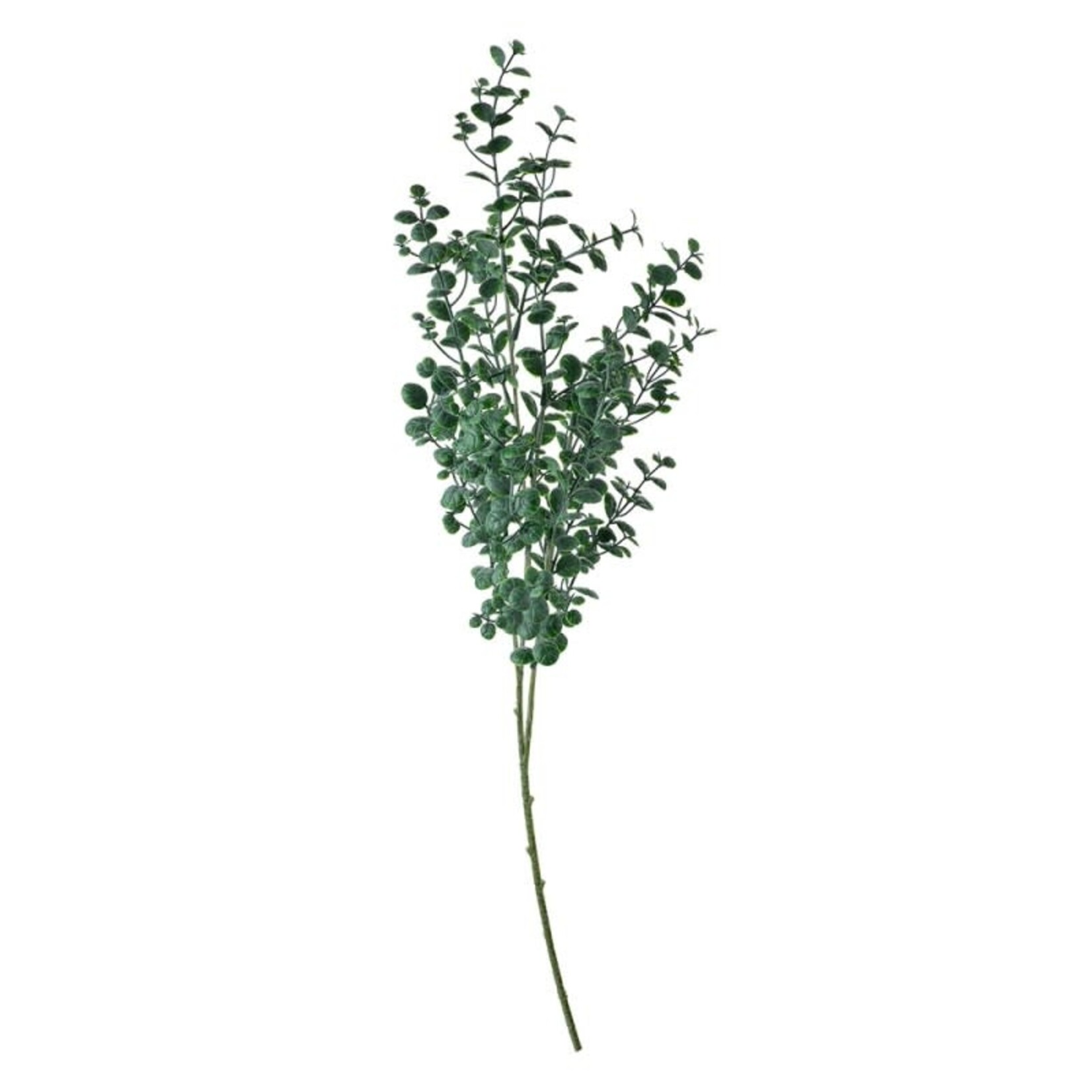Kunstbloem - Tak met bladeren - Kunststof - Groen - 8x3x70cm