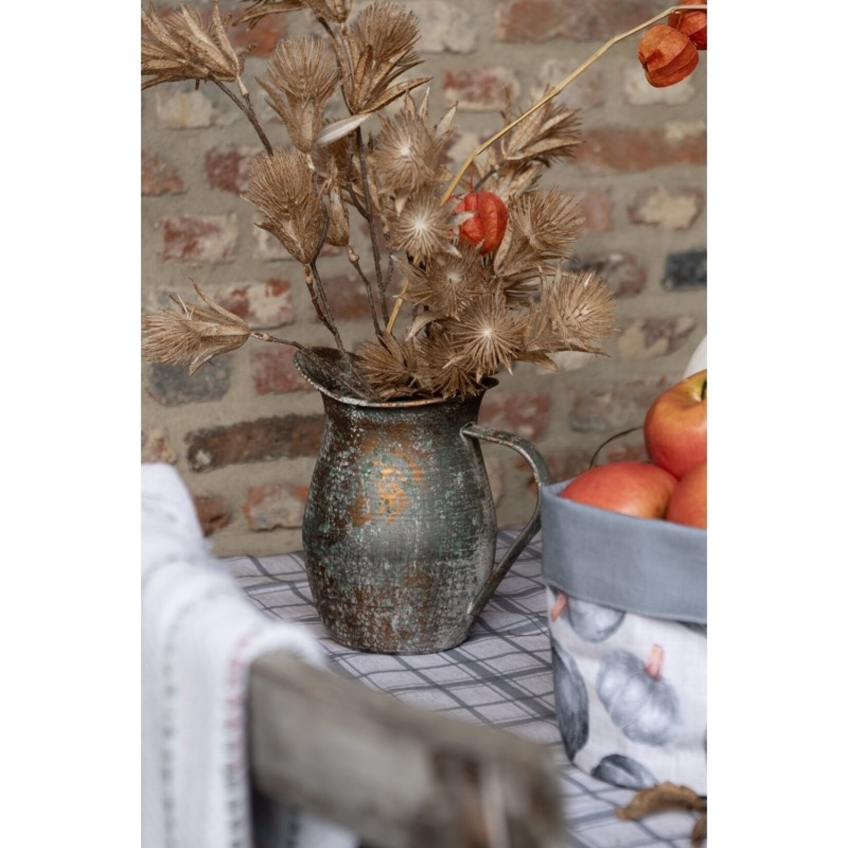 Kunstbloem - Decoratie tak - Kunststof - Beige - 15x10x86cm