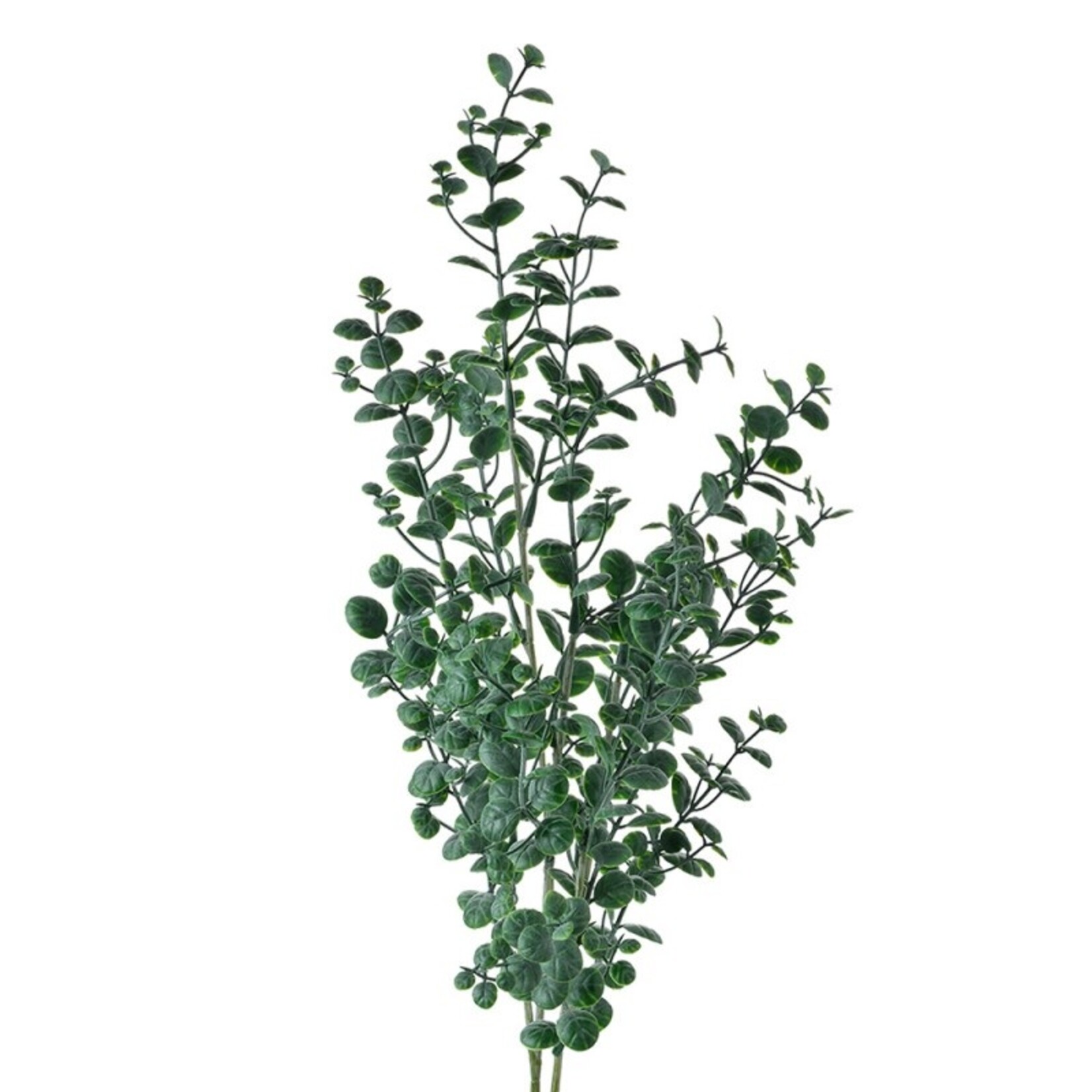 Kunstbloem - Tak met bladeren - Kunststof - Groen - 8x3x70cm
