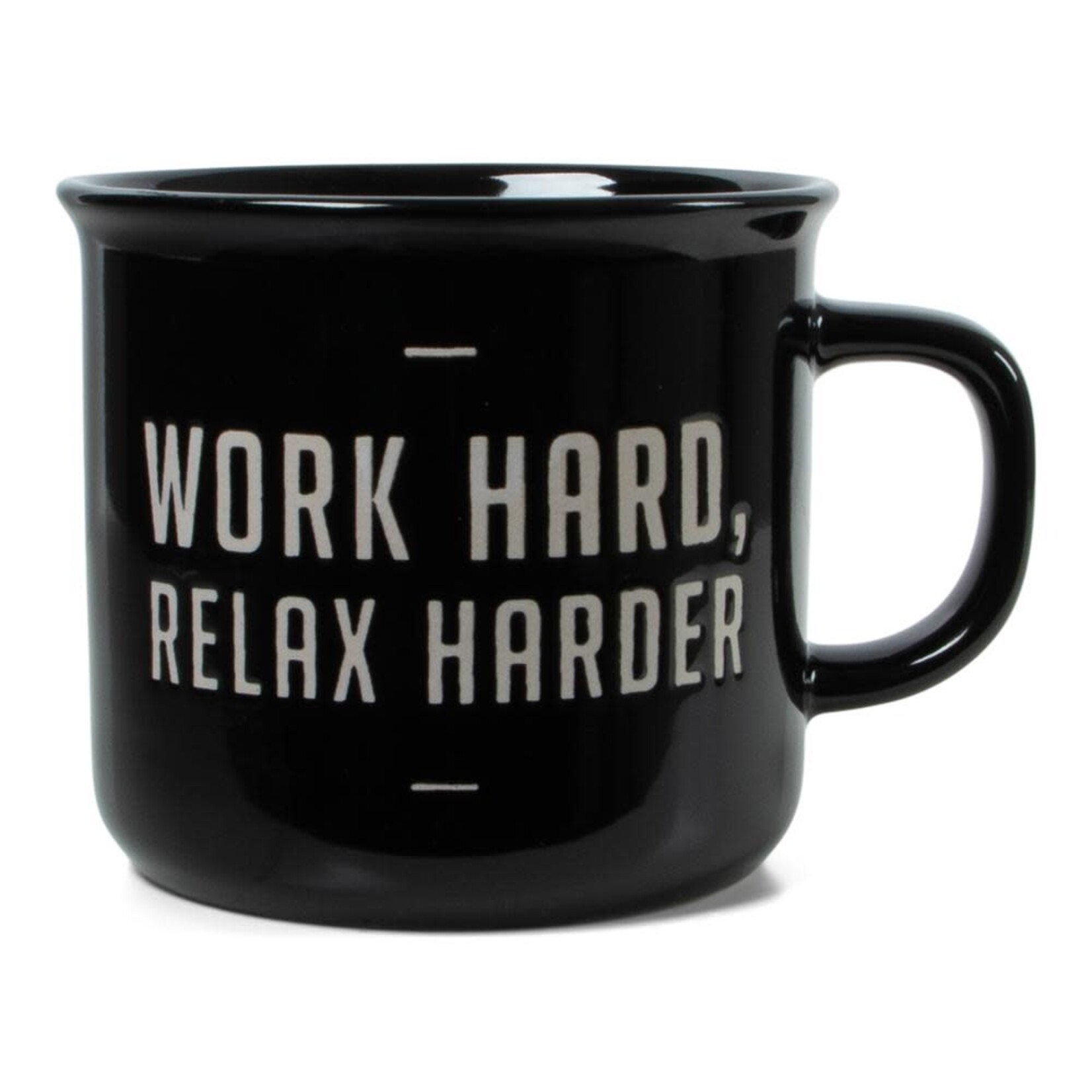 Mok "Work hard Relax harder" - Zwart - 285ml