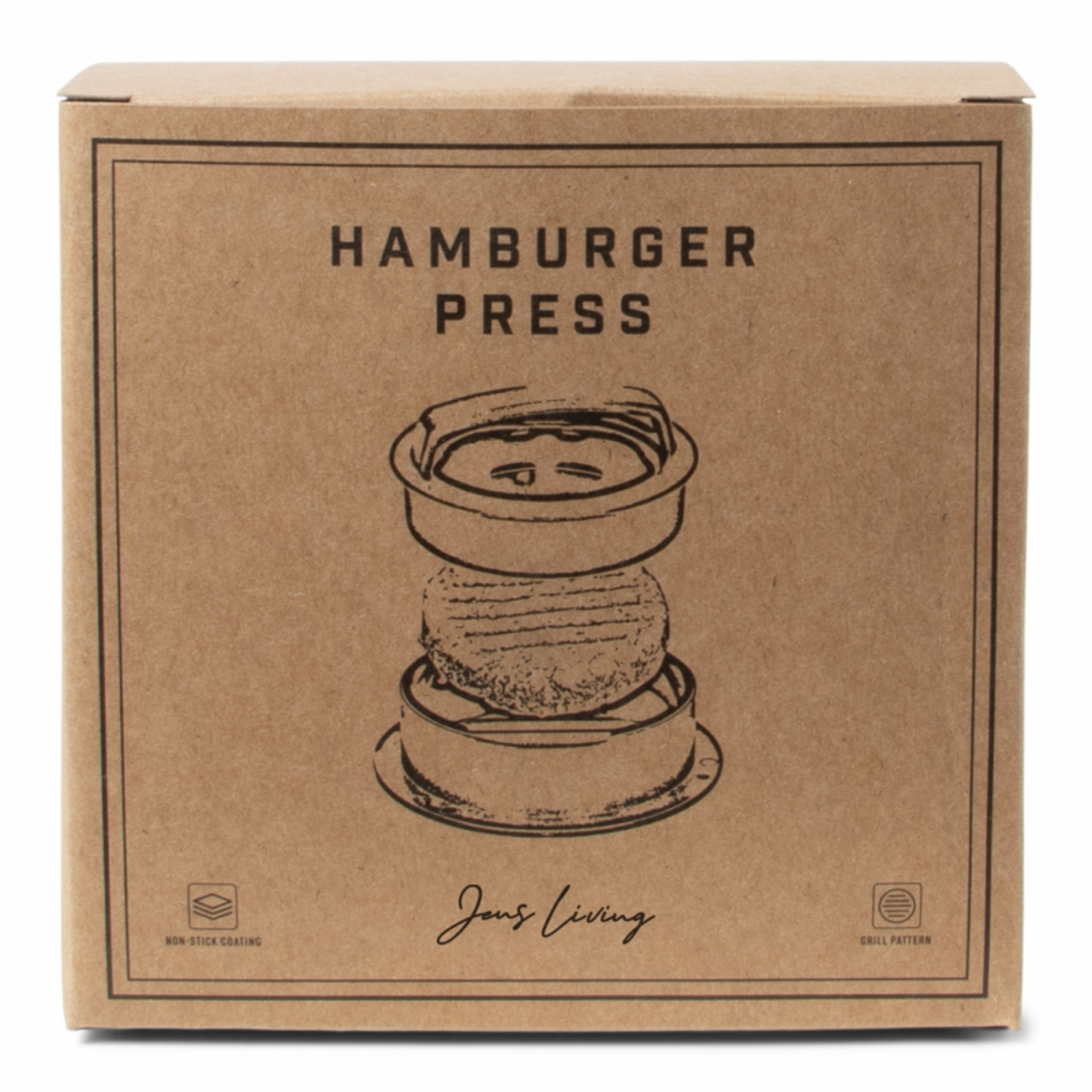 Hamburgerpers - Zwart - Ø12,3  x  5,5 cm