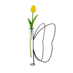 Vaas - VLINDER - Silhouette  - Zwart