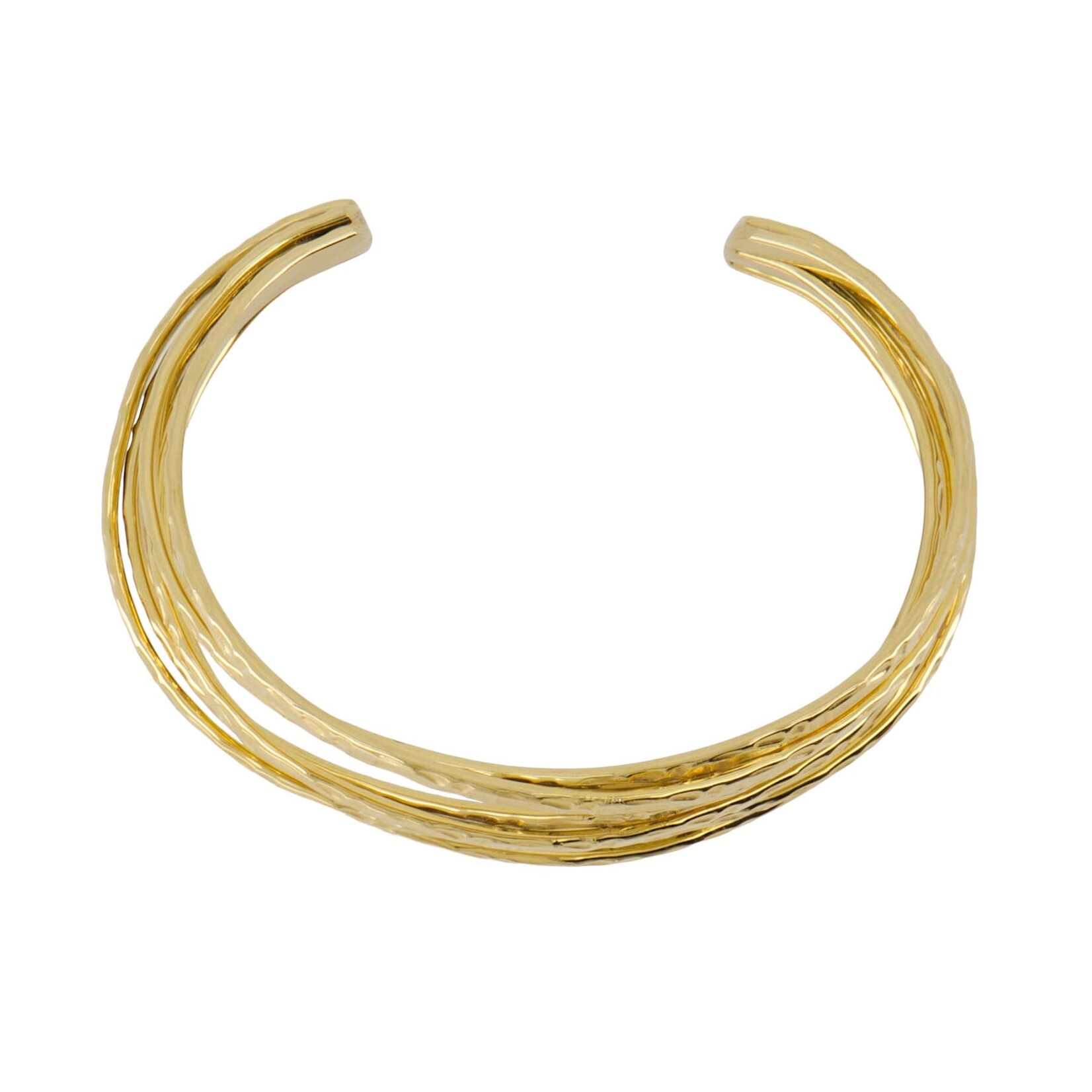 Zusss Armband met laagjes - Brass - Goud - Verstelbaar