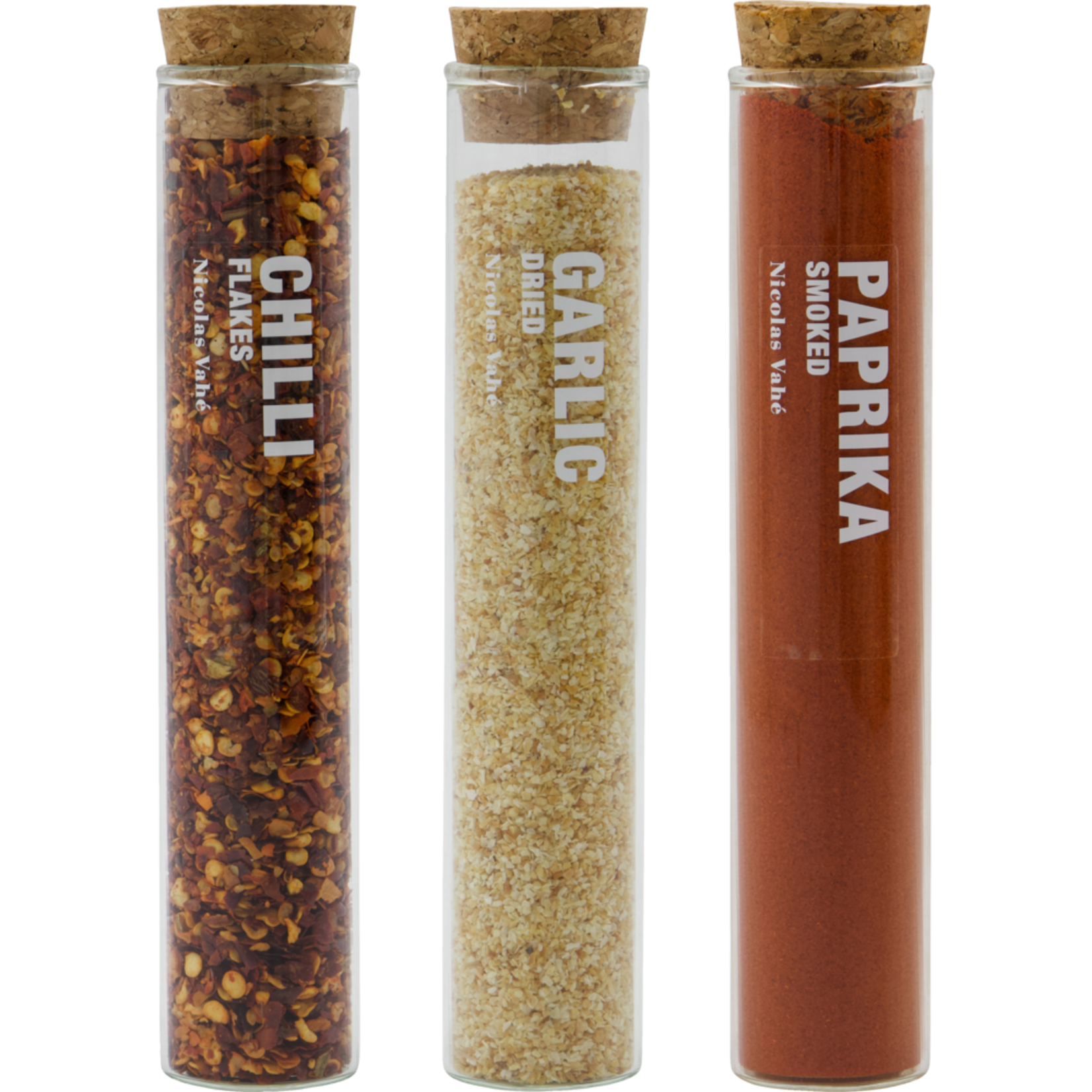 Kruidenset - Chilivlokken, Knoflook en Gerookte paprika - 45gr
