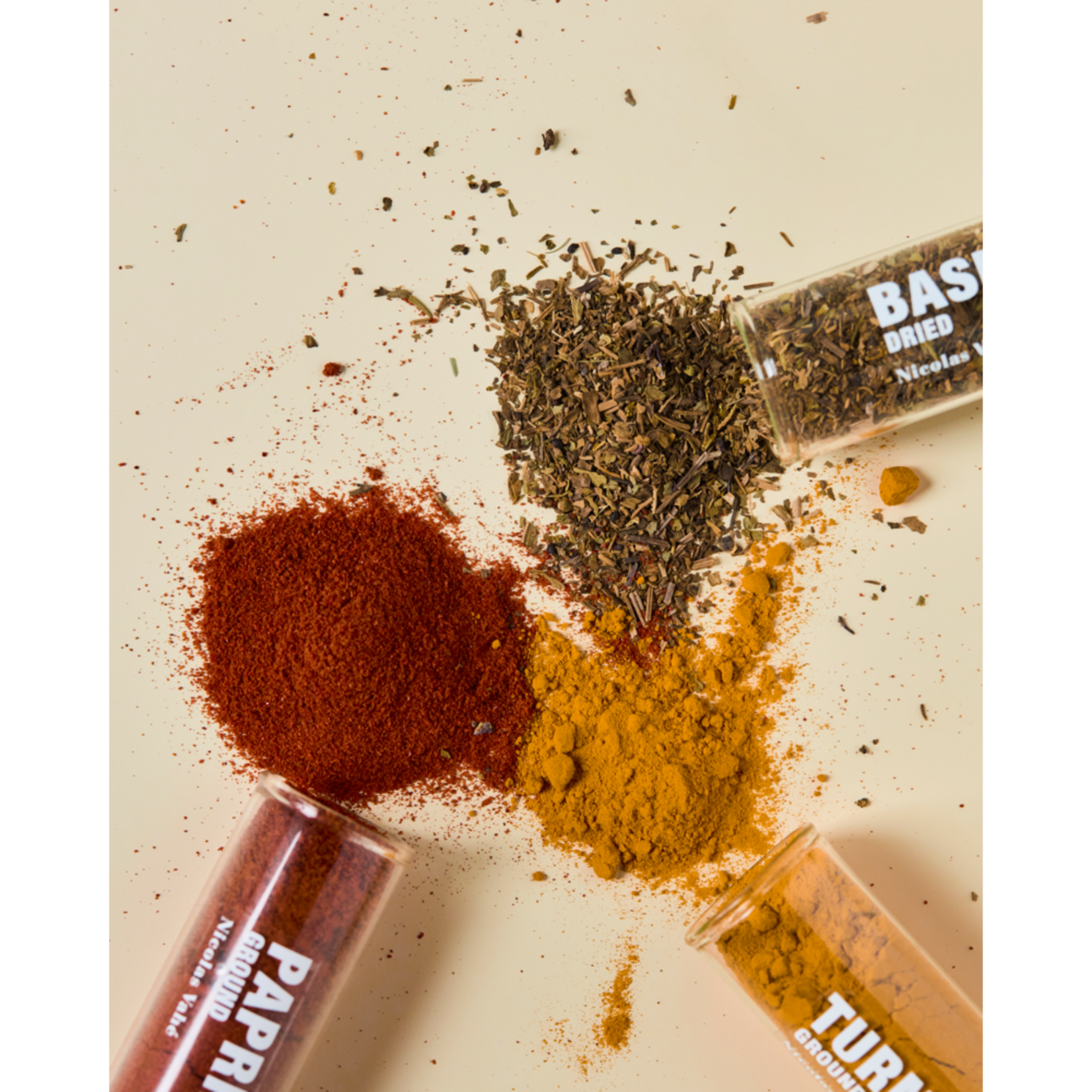 Kruidenset - Basilicum, Paprika chili en Kurkuma - 43gr