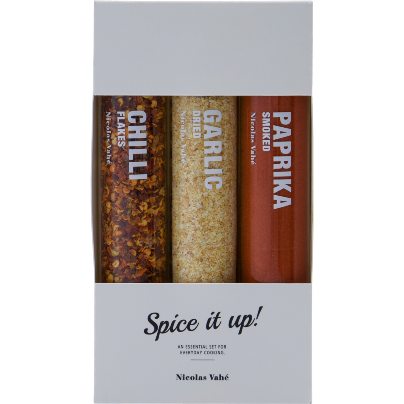 Kruidenset - Chilivlokken, Knoflook en Gerookte paprika - 45gr