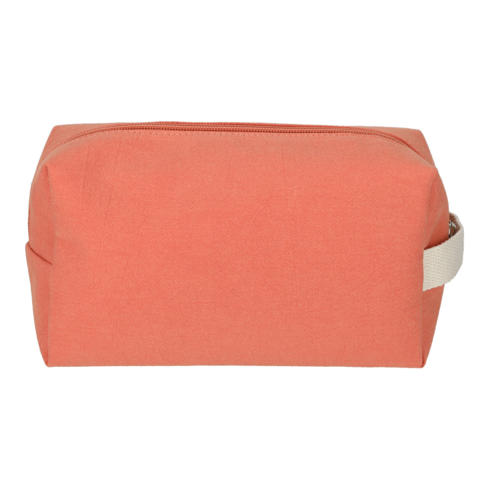 Toilettas DOLCE VITA - Katoen/Polyester - Terra -  22 x 8,5 x 12 cm