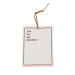 Zusss Geurzakje - "You are my favorite" - Wit/Rood