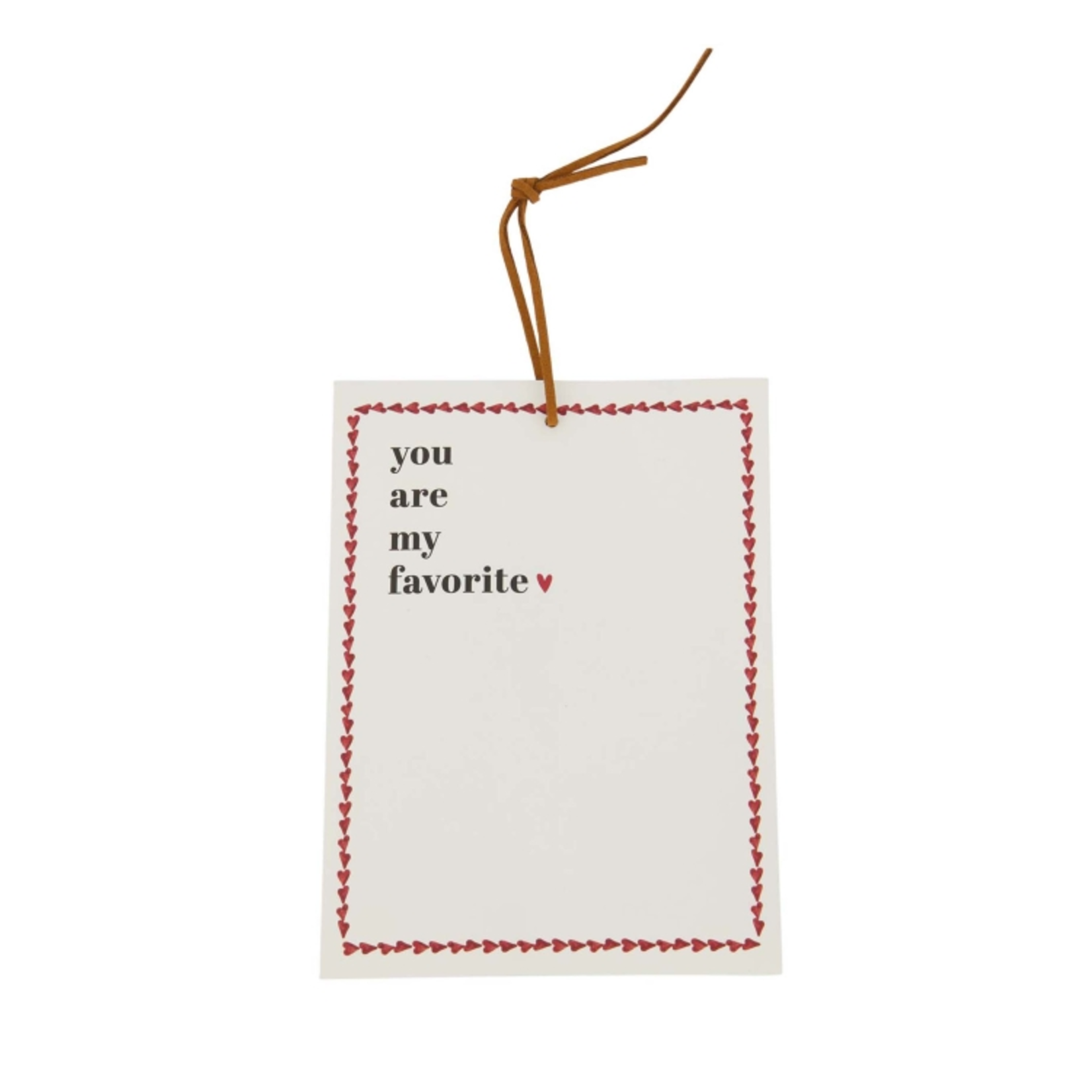 Zusss Geurzakje - "You are my favorite" - Wit/Rood