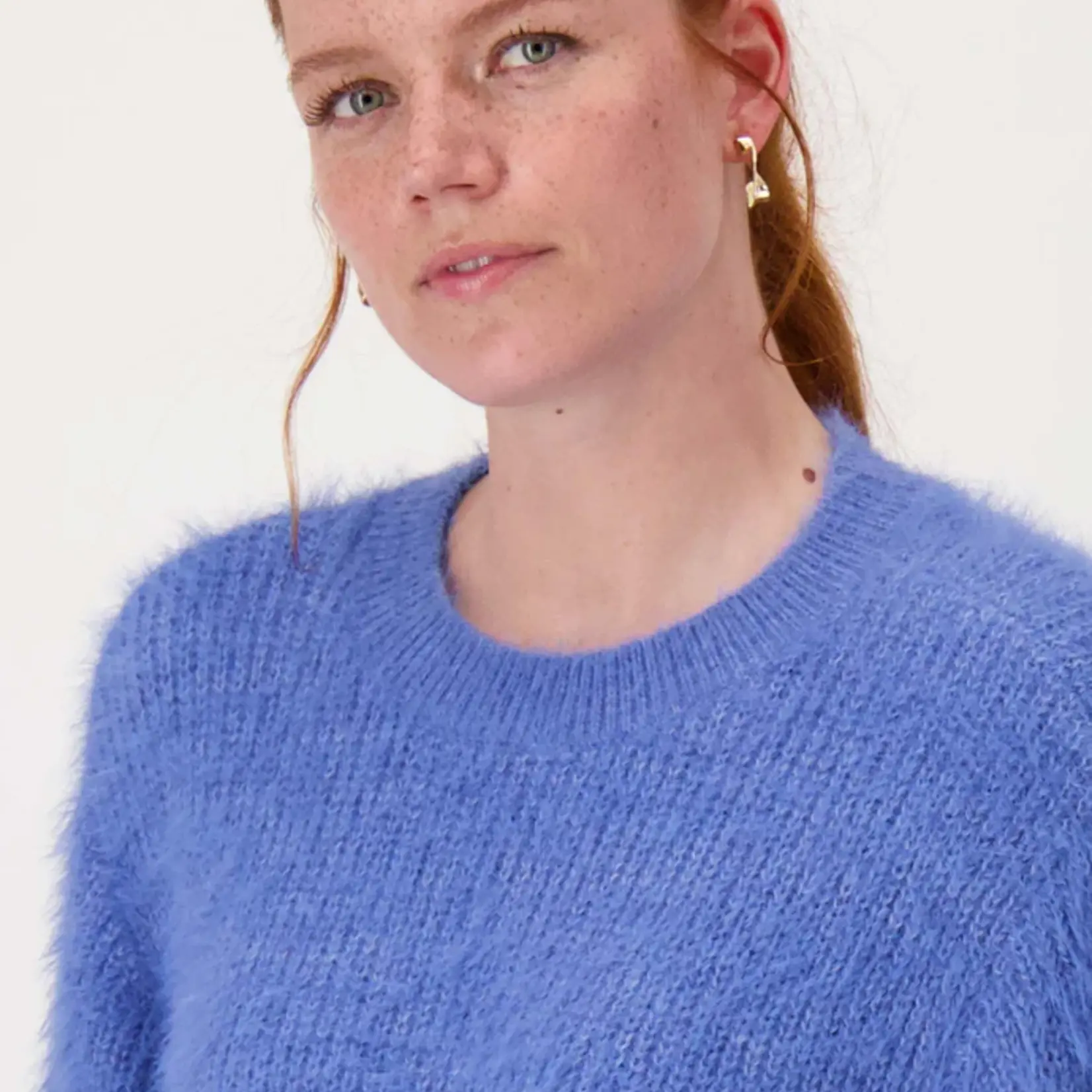 Zusss Oorringen gedraaide vierkanten - 100% Zink - Goud