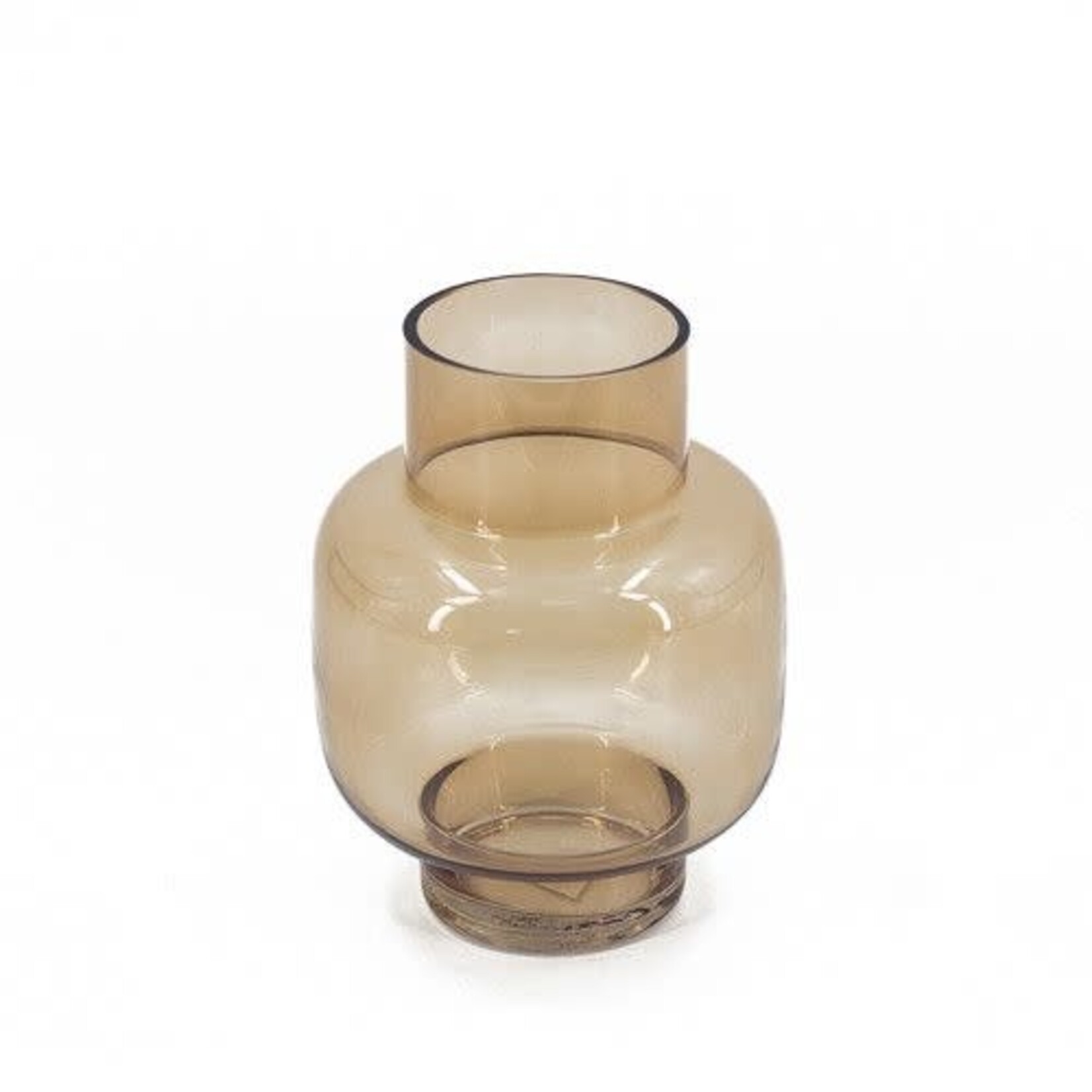 Vaas - Glas - Roest - Ø15 x 20cm