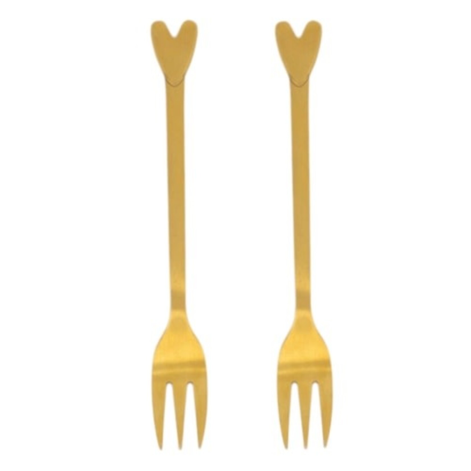 Zusss Vorkjes - Hartje - Goud - Set van 2