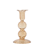 Zusss Kandelaar bolling - Glas - Bruin - (L) Ø9x18cm