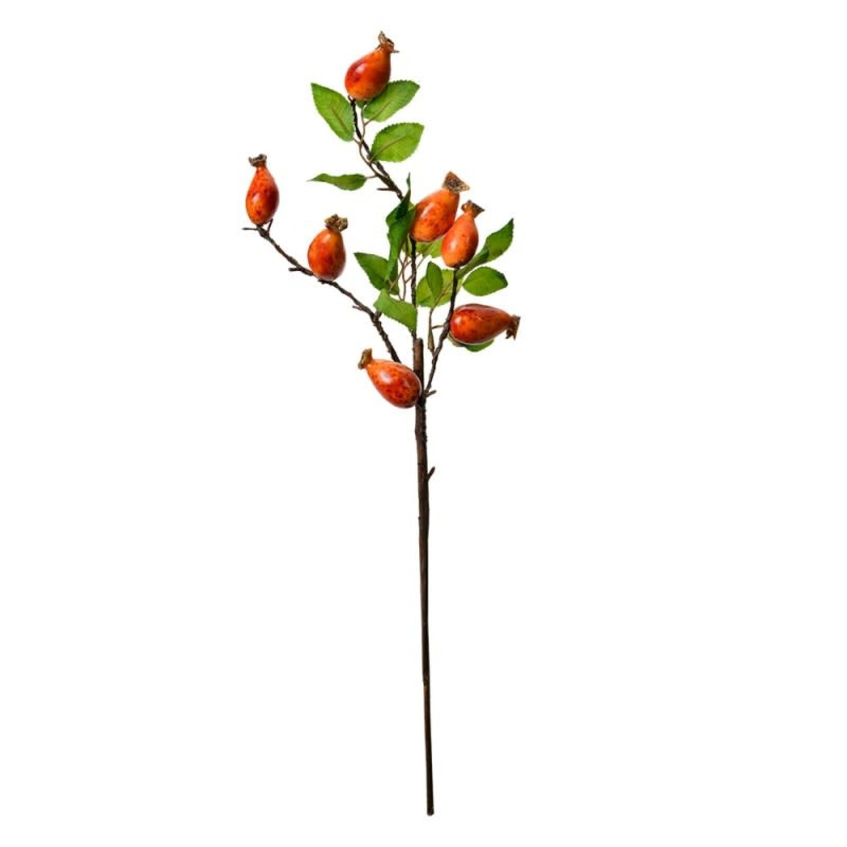 Kunstbloem - Tak met bloemen - Kunststof - Oranje - 50cm
