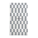 Zusss Servetten - "Darling" - Wit/Grijsblauw - 11 x 20 cm