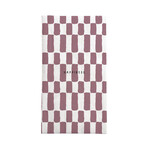 Zusss Servetten - "Happiness" - Wit/Burgundy - 11 x 20 cm